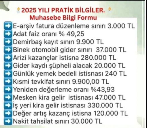 2025 Pratik Bilgiler
